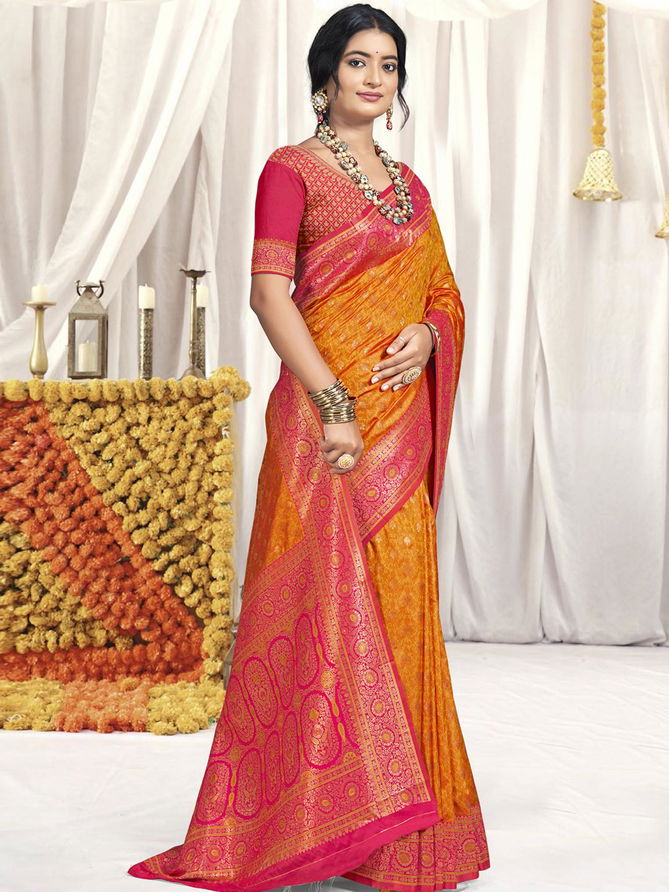 Vindhya By Bunawat Silk Designer Wedding Saree Suppliers In India
